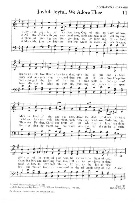The Covenant Hymnal: a worshipbook page 13