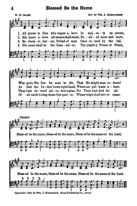 Choice Hymns of the Faith page 4