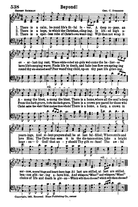 Choice Hymns of the Faith page 462