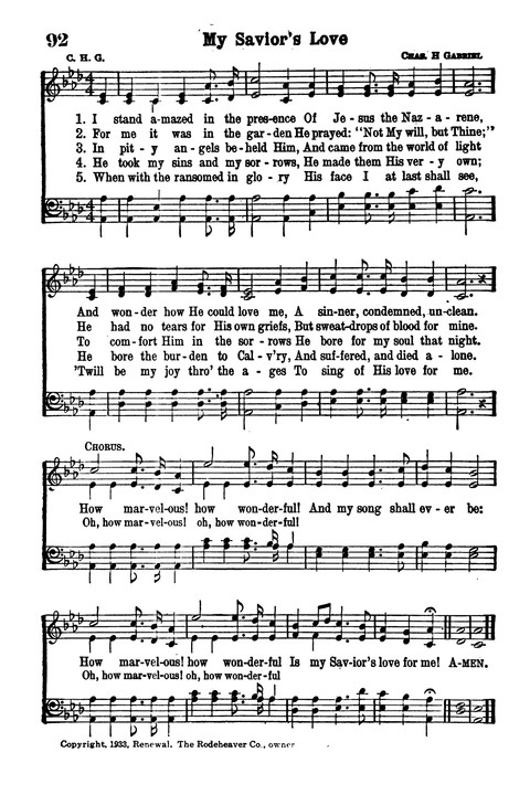 Choice Hymns of the Faith page 82