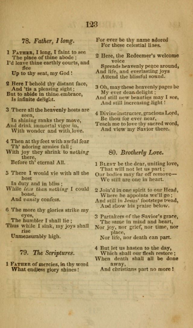 The Christian Lyre: Vol I (8th ed. rev.) page 123