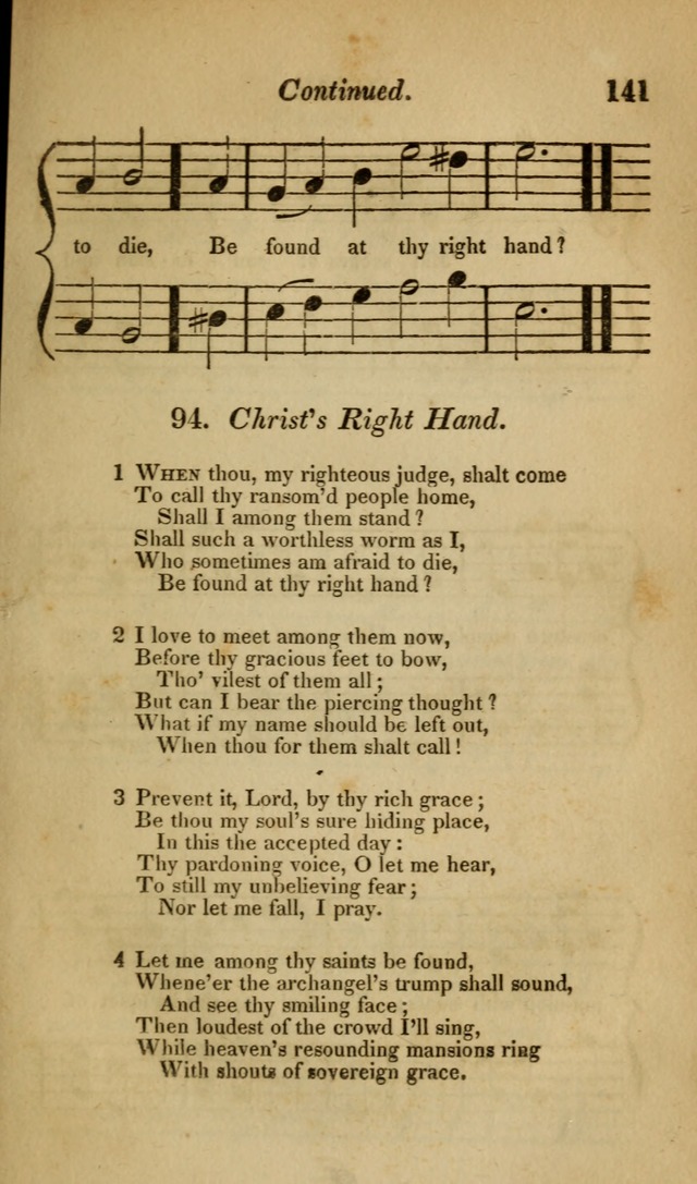 The Christian Lyre: Vol I (8th ed. rev.) page 141