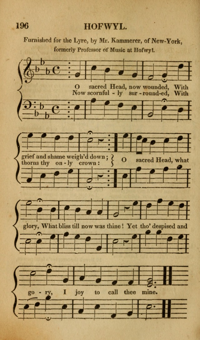 The Christian Lyre: Vol I (8th ed. rev.) page 196