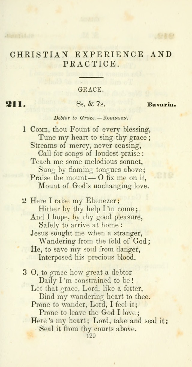 The Christian Melodist: a new collection of hymns for social religious worship page 129