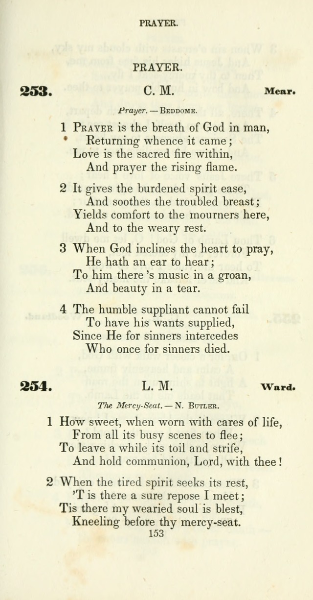 The Christian Melodist: a new collection of hymns for social religious worship page 155