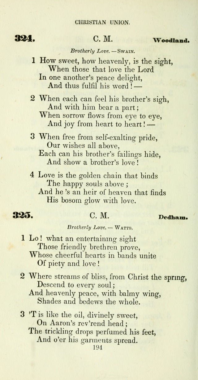 The Christian Melodist: a new collection of hymns for social religious worship page 196