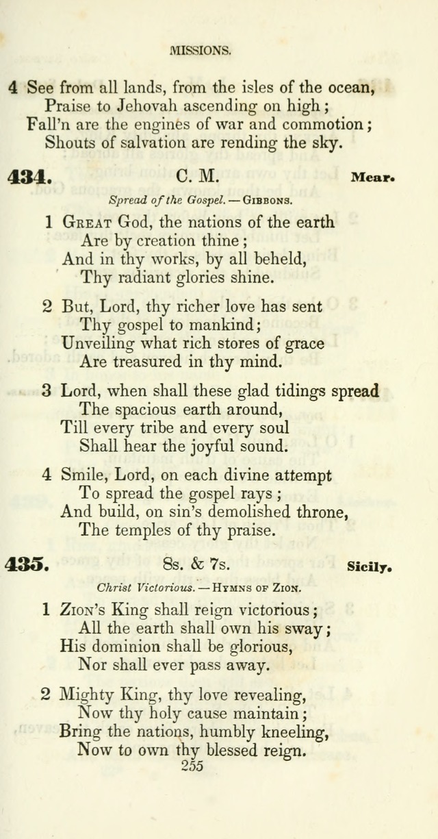 The Christian Melodist: a new collection of hymns for social religious worship page 257