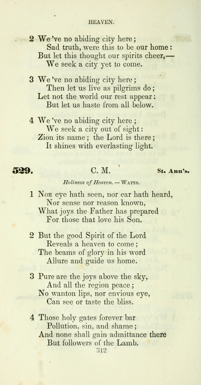 The Christian Melodist: a new collection of hymns for social religious worship page 316