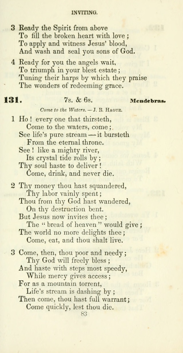 The Christian Melodist: a new collection of hymns for social religious worship page 83