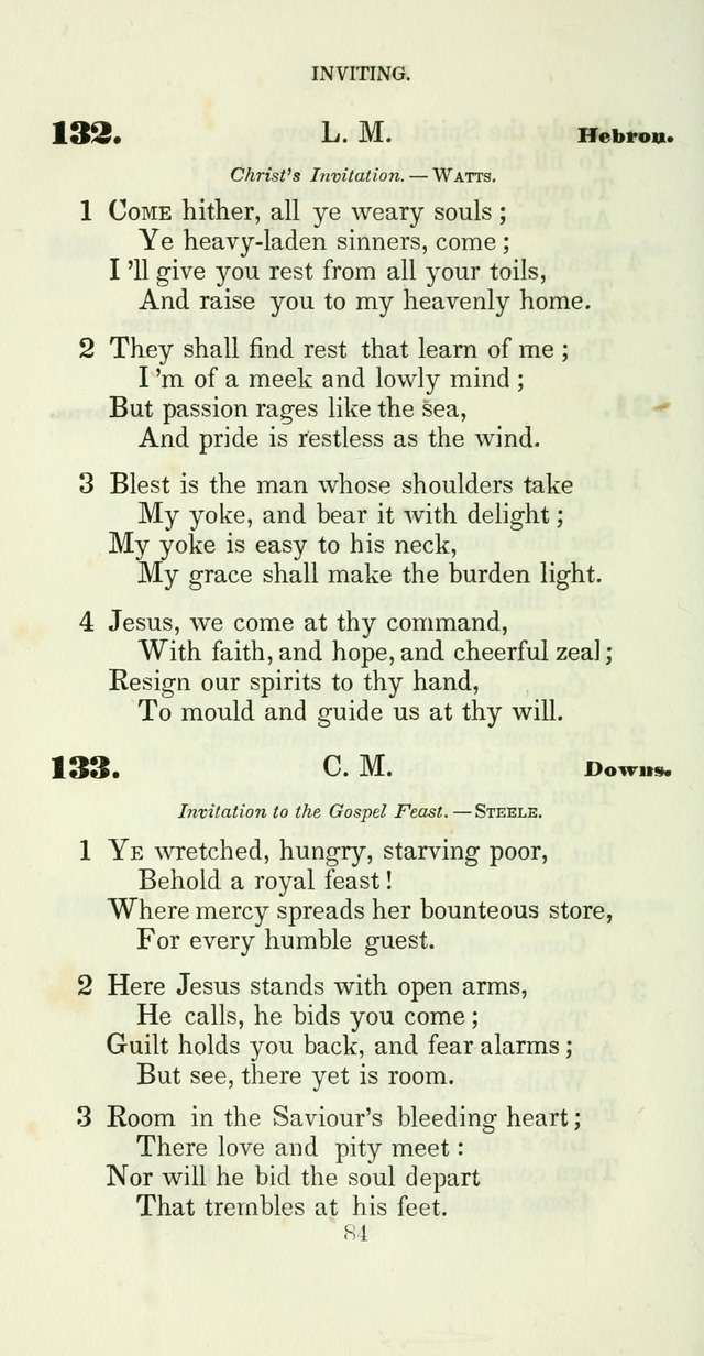 The Christian Melodist: a new collection of hymns for social religious worship page 84