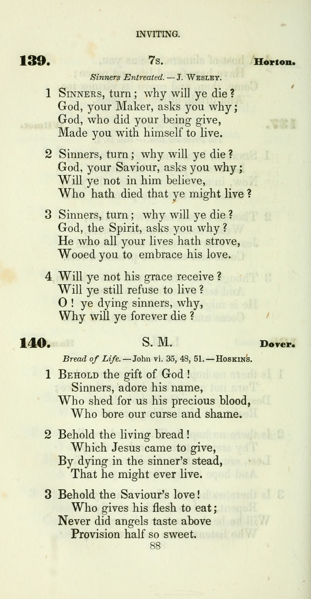 The Christian Melodist: a new collection of hymns for social religious worship page 88