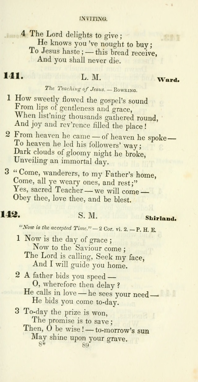 The Christian Melodist: a new collection of hymns for social religious worship page 89