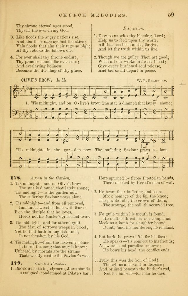 Church Melodies: collection of psalms and hymns, with appropriate music. For the use of congregations. page 59