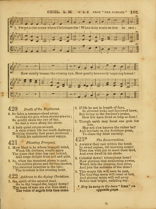 Cottage Melodies; a hymn and tune book, for prayer and social meetings and the home circle page 198