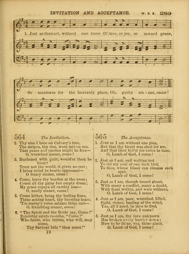 Cottage Melodies; a hymn and tune book, for prayer and social meetings and the home circle page 296