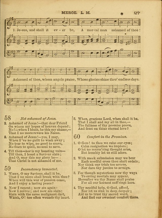 Cottage Melodies; a hymn and tune book, for prayer and social meetings and the home circle page 34