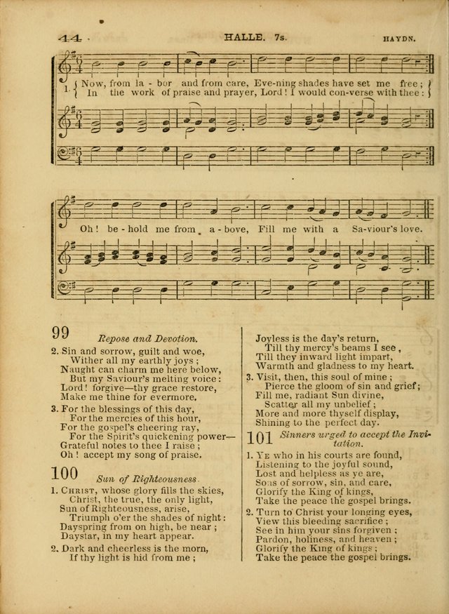 Cottage Melodies; a hymn and tune book, for prayer and social meetings and the home circle page 51