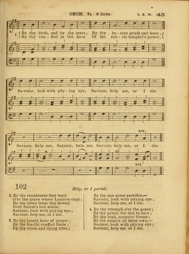 Cottage Melodies; a hymn and tune book, for prayer and social meetings and the home circle page 52
