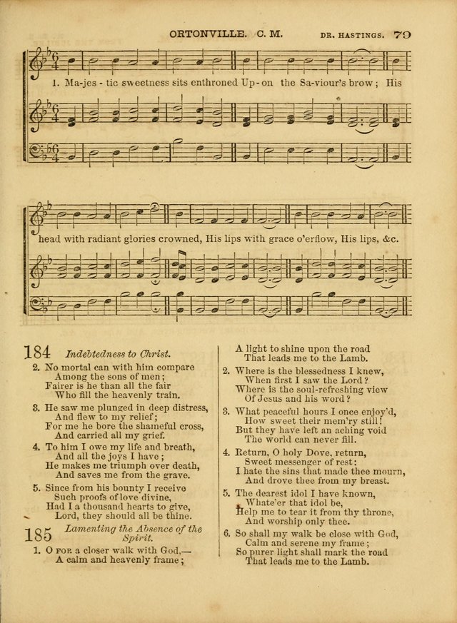 Cottage Melodies; a hymn and tune book, for prayer and social meetings and the home circle page 86