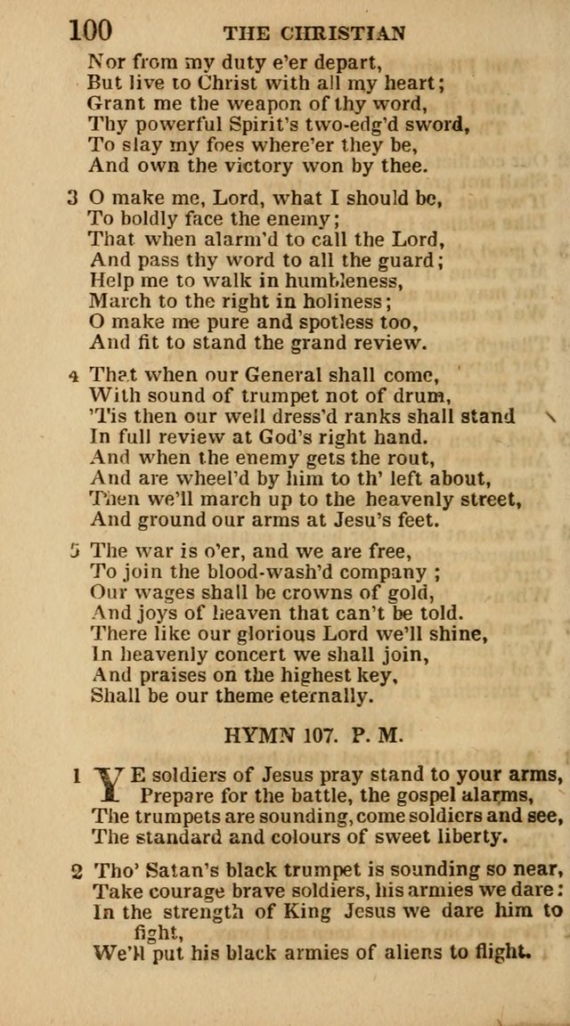 The Camp-Meeting Chorister: or, a collection of hymns and spiritual songs, for the pious of all denominations. To be sung at camp meetings, during revivals of religion, and on other occasions page 102