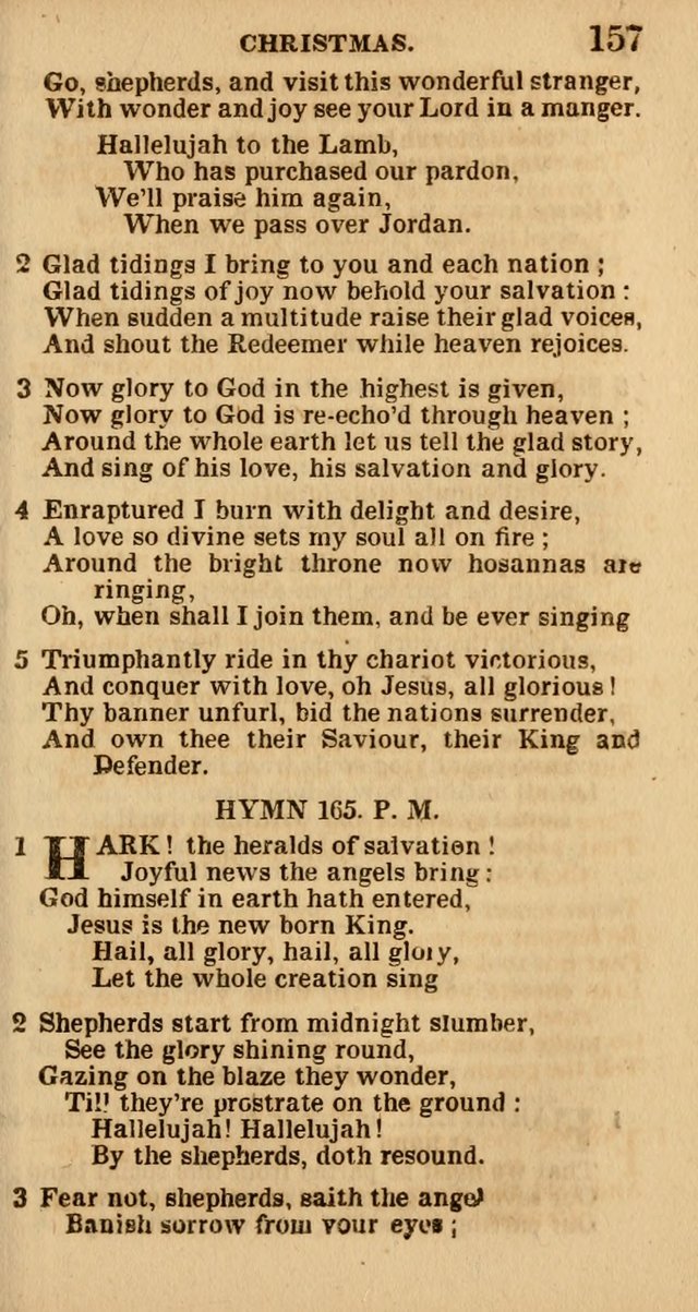 The Camp-Meeting Chorister: or, a collection of hymns and spiritual songs, for the pious of all denominations. To be sung at camp meetings, during revivals of religion, and on other occasions page 159