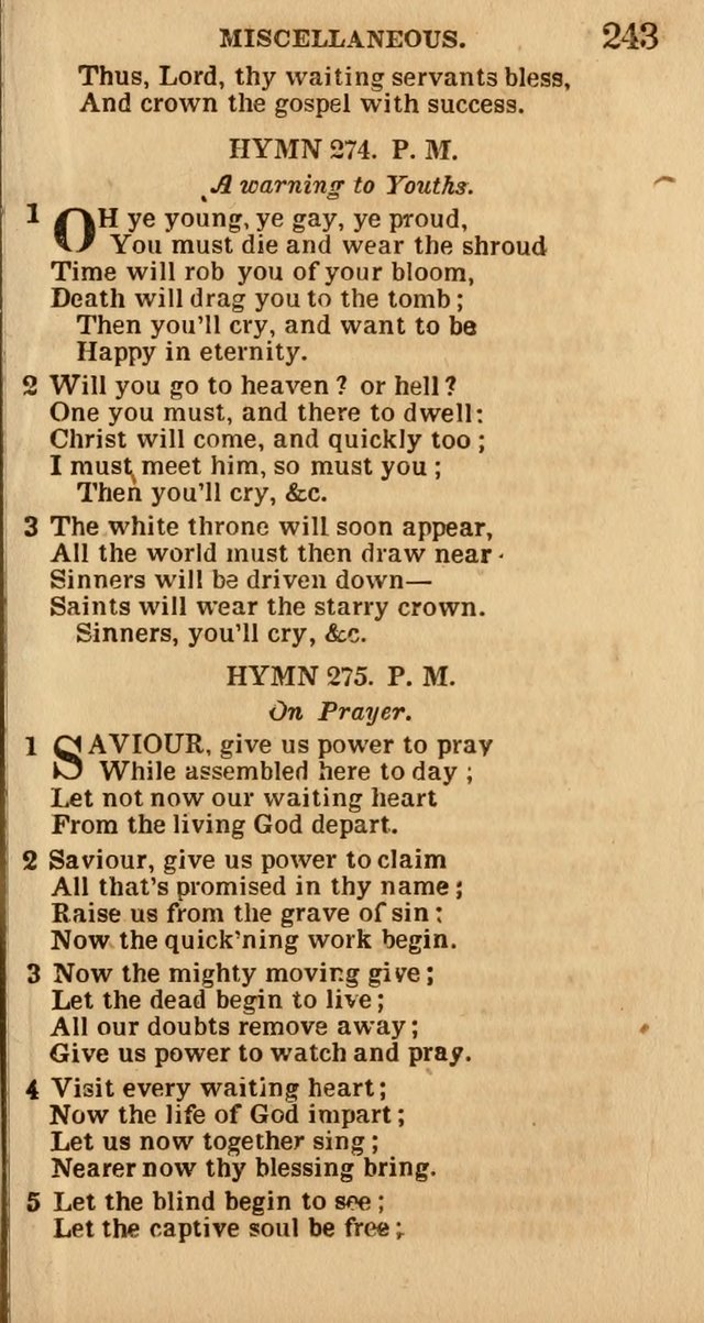 The Camp-Meeting Chorister: or, a collection of hymns and spiritual songs, for the pious of all denominations. To be sung at camp meetings, during revivals of religion, and on other occasions page 245
