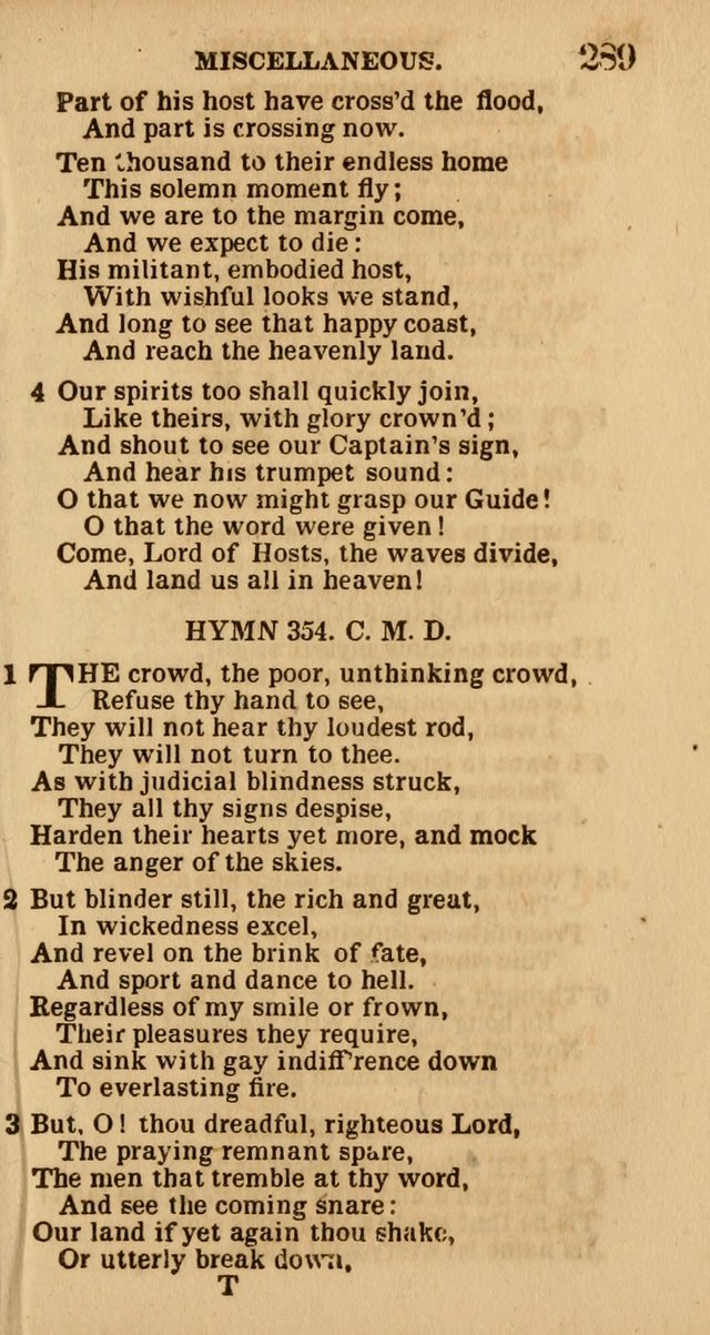 The Camp-Meeting Chorister: or, a collection of hymns and spiritual songs, for the pious of all denominations. To be sung at camp meetings, during revivals of religion, and on other occasions page 291