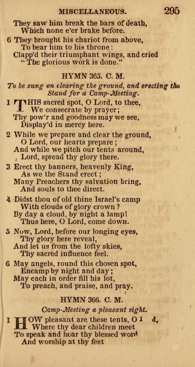 The Camp-Meeting Chorister: or, a collection of hymns and spiritual songs, for the pious of all denominations. To be sung at camp meetings, during revivals of religion, and on other occasions page 297