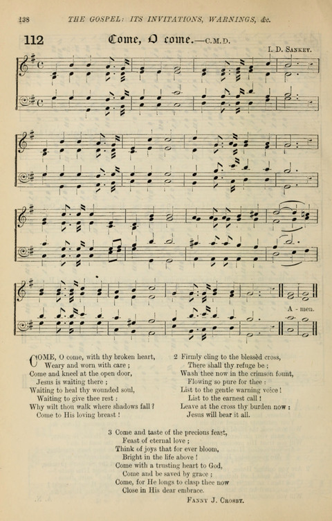 The Congregational Mission Hymnal: and Week-night service book page 132