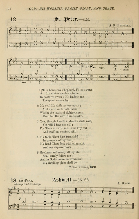 The Congregational Mission Hymnal: and Week-night service book page 16