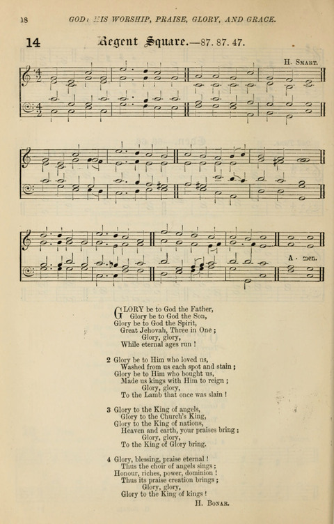The Congregational Mission Hymnal: and Week-night service book page 18