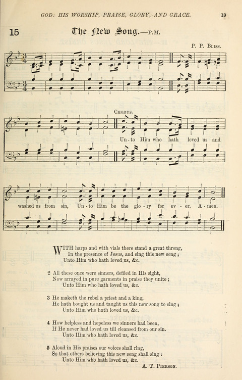 The Congregational Mission Hymnal: and Week-night service book page 19