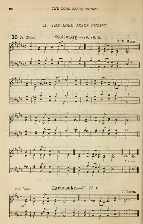 The Congregational Mission Hymnal: and Week-night service book page 20
