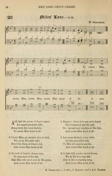 The Congregational Mission Hymnal: and Week-night service book page 26