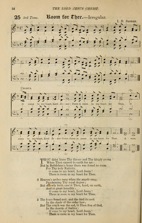 The Congregational Mission Hymnal: and Week-night service book page 34
