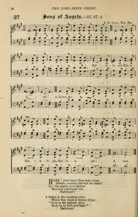 The Congregational Mission Hymnal: and Week-night service book page 36