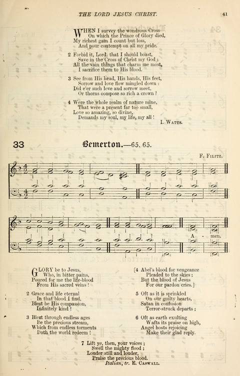 The Congregational Mission Hymnal: and Week-night service book page 41