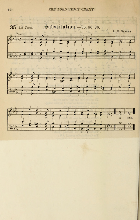The Congregational Mission Hymnal: and Week-night service book page 44