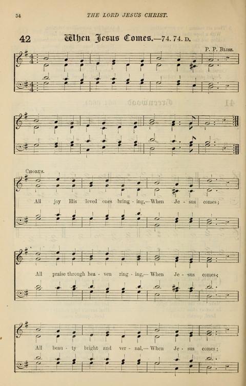 The Congregational Mission Hymnal: and Week-night service book page 52