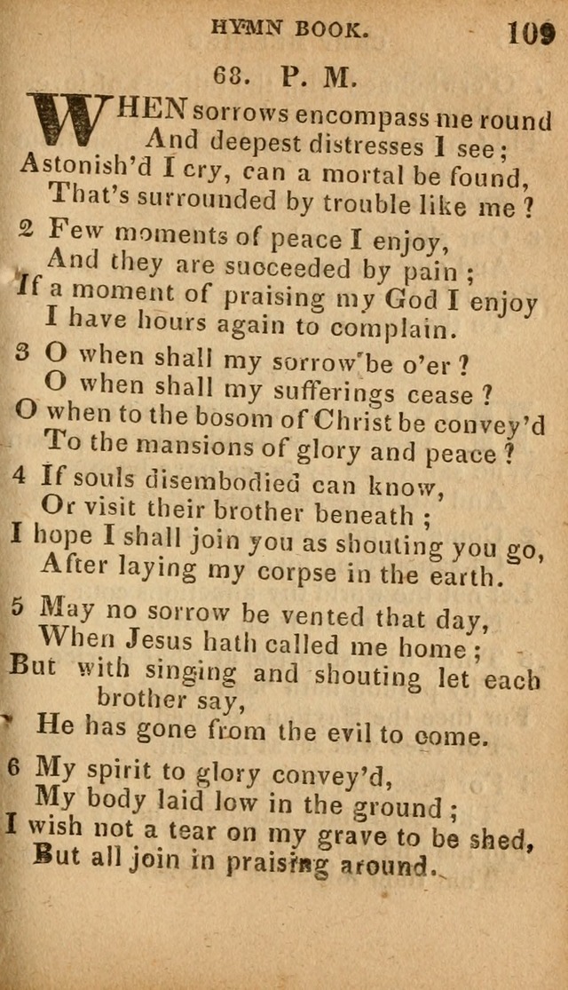 The Camp Meeting Hymn Book: containing the most approved hymns and spiritual songs Used by the Methodist Connexion in the United States page 111