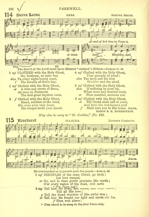 The Church Missionary Hymn Book page 104