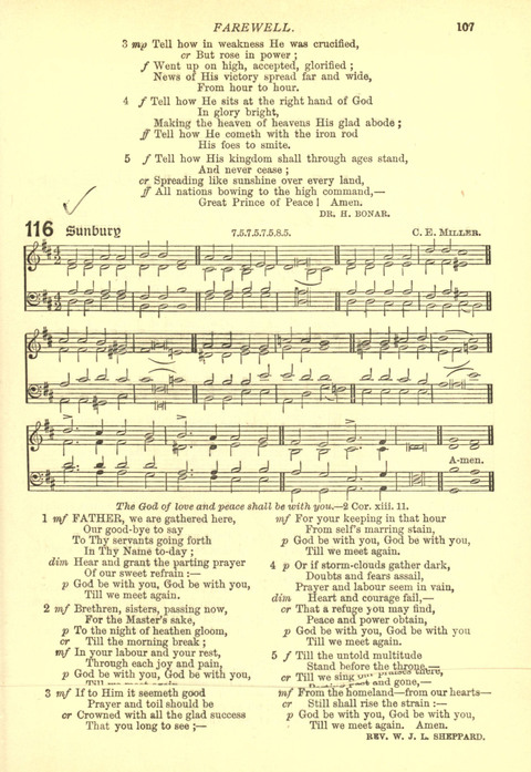 The Church Missionary Hymn Book page 105