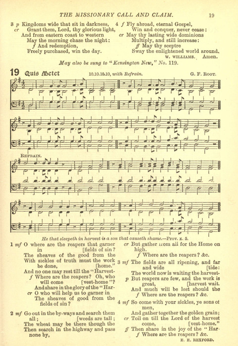 The Church Missionary Hymn Book page 19