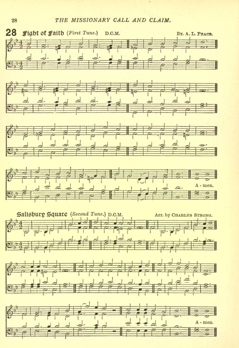The Church Missionary Hymn Book page 28