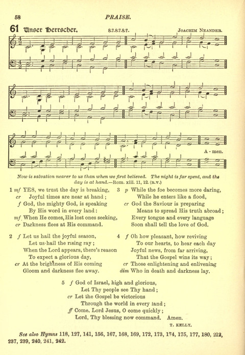 The Church Missionary Hymn Book page 56