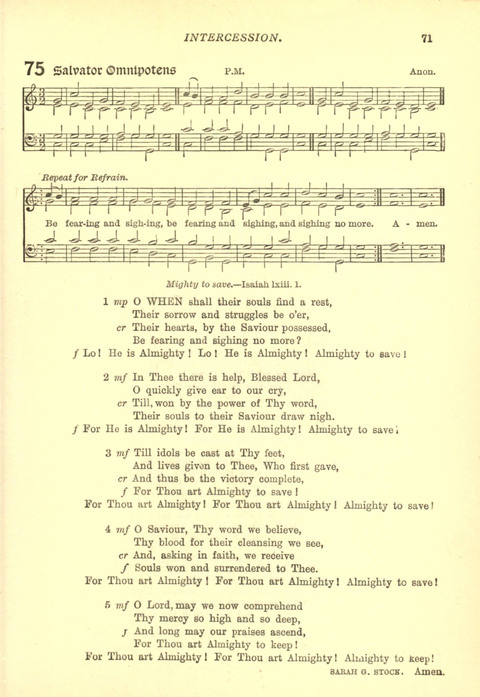 The Church Missionary Hymn Book page 69