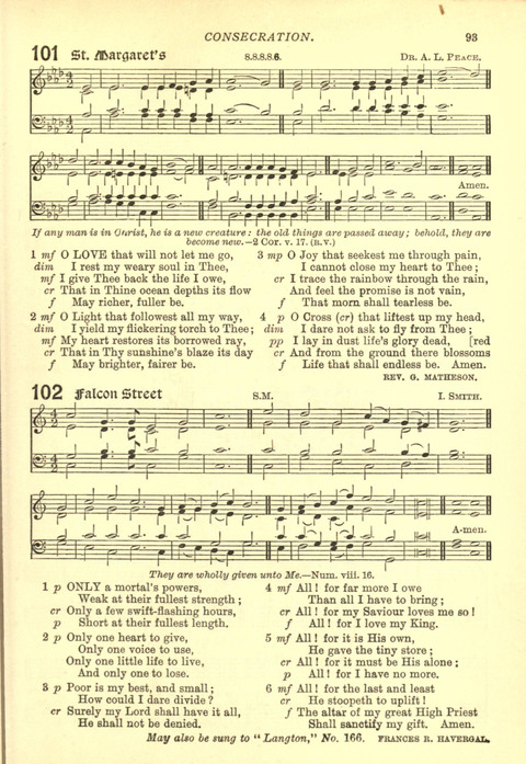 The Church Missionary Hymn Book page 91