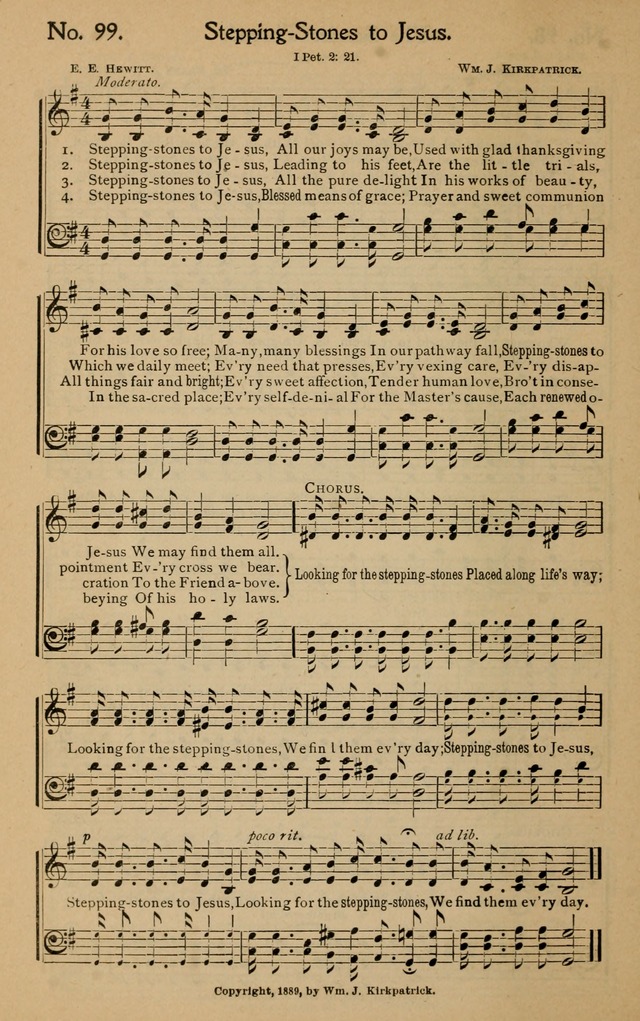 Christian Melodies: the new song book, for church, evangelistic, Sunday-school and Christian endeavor services page 107