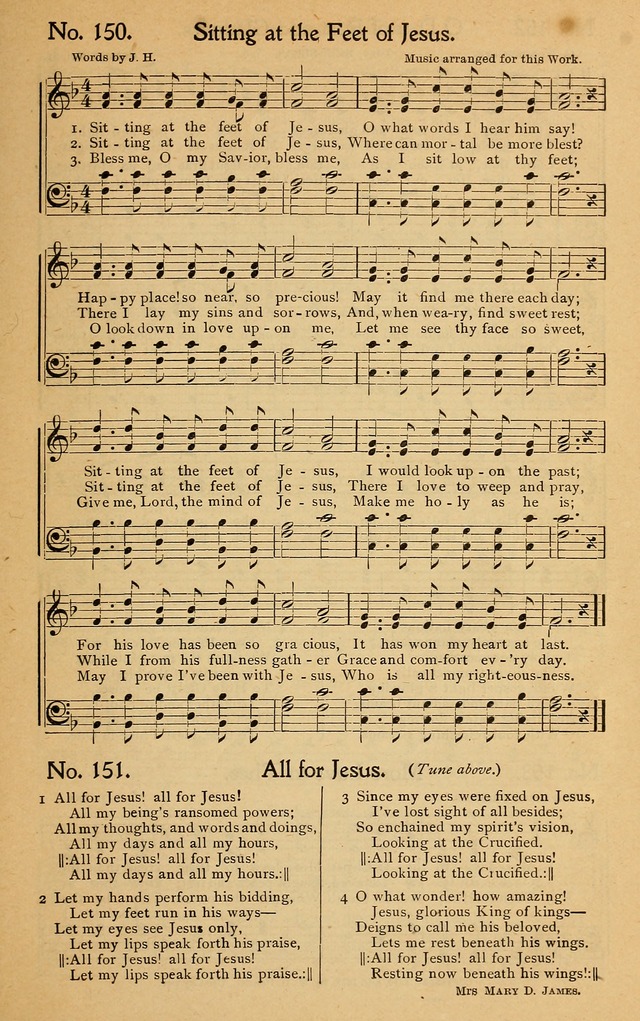 Christian Melodies: the new song book, for church, evangelistic, Sunday-school and Christian endeavor services page 154