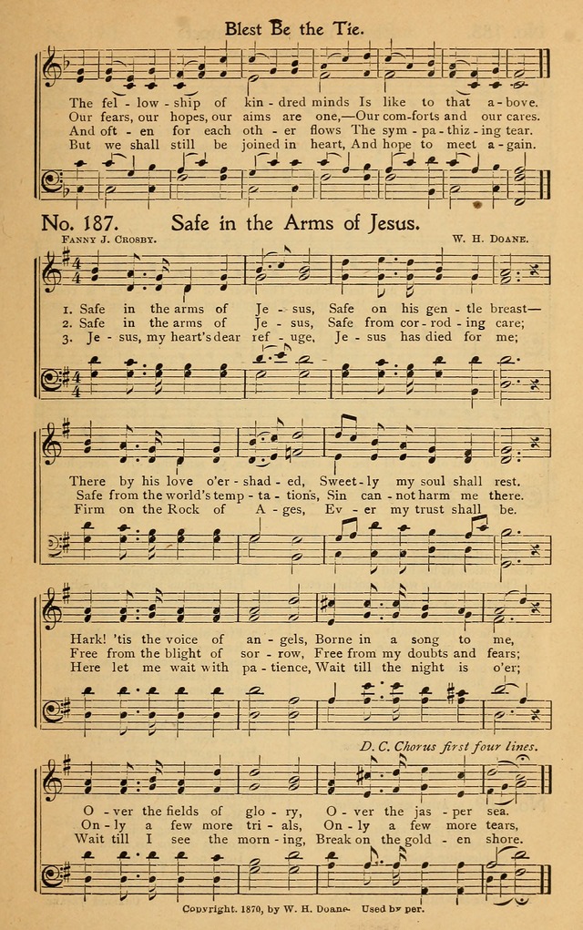 Christian Melodies: the new song book, for church, evangelistic, Sunday-school and Christian endeavor services page 172